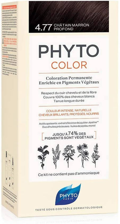 Phyto Phytocolor 4.77 Castano Marrone Intenso Colorazione Permanente senza Ammoniaca, 100 % Copertura Capelli Bianchi Bellezza/Cura dei capelli/Colore/Colore permanente Farmawing.it - Cenate Sotto, Commerciovirtuoso.it