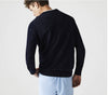 Lacoste Pullover Uomo Blu Girocollo 100% Cotone Organico Maglione Fashion Logo Coccodrillo Collo Rotondo Moda/Uomo/Abbigliamento/Maglioni e cardigan/Maglioni Euforia - Bronte, Commerciovirtuoso.it