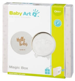 Baby Art Magic Box Ocean – Baby Art Magic Box Scatola con Kit Impronta per  Calco Gesso di Mani e Piedi del Neonato 