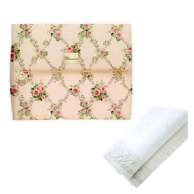 Set Bagno Asciugamani + Pochette Trusse Borsetta Blumarine Clizia Colore Cipria + 4 Lavette Bagno Casa e cucina/Tessili per la casa/Biancheria da bagno/Asciugamani/Asciugamani ospite La Bottega del Risparmio - Bari, Commerciovirtuoso.it