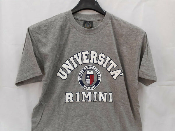 T-shirt Università Di Rimini Unisex Mezze Maniche Maglia Girocollo Maniche Corte Rimini Univestity Sport e tempo libero/Fan Shop/Abbigliamento/T-Shirt Il Distintivo - Pesaro, Commerciovirtuoso.it
