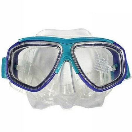 Maschera Per Immersioni Subacquee Snorkeling Sub Mare Piscina Colore Blu Azzurro