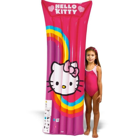 Materassino Gonfiabile Hello Kitty Lunghezza 185 Cm 5 Tubi Mare Piscina