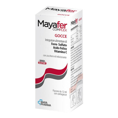 Maya Pharma Srl Mayafer Complex Gocce 12Ml Salute e cura della persona/Vitamine minerali e integratori/Singole vitamine/Multivitamine FarmaFabs - Ercolano, Commerciovirtuoso.it