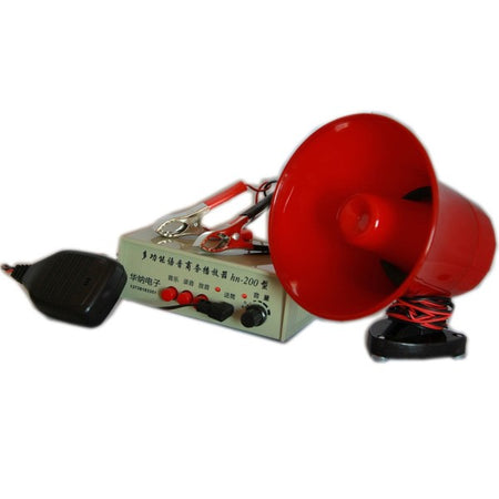 Megafono Altoparlante A 12v Amplificatore Registratore Riproduzione Sonora 25w