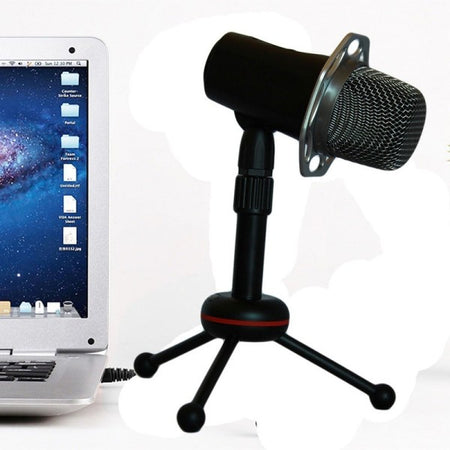 Microfono A Condensatore Per Trasmissione Registrazione Vocale Conferenze Pc Y10