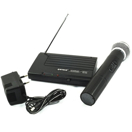 Microfono Wireless Senza Fili Con Centralina Ricevitore Karaoke Riunioni Sm-200