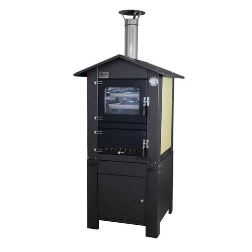 Forno a legna per pizze in acciaio inox ventilato da esterno con ruote Made in Italy Giardino e giardinaggio/Barbecue e picnic/Barbecue e affumicatori/Barbecue da giardino e terrazza/Barbecue a legna La Zappa - Altamura, Commerciovirtuoso.it