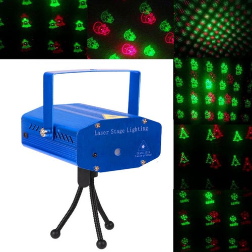 Mini Proiettore Luce Luci Per Natale Natalizio Mini Dj Verde Rosso Illuminazione