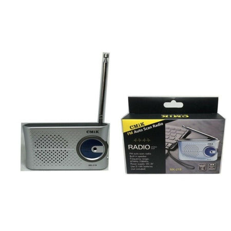 Mini Radio Fm Mk-219 Radiolina Lettore Stereo Auto Scan Portatile
