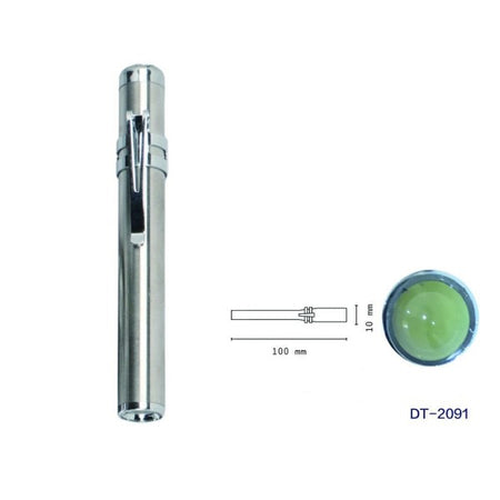 Mini Torcia Led Portachiavi Cree A Forma Di Penna In Alluminio Tascabile Dt-2091