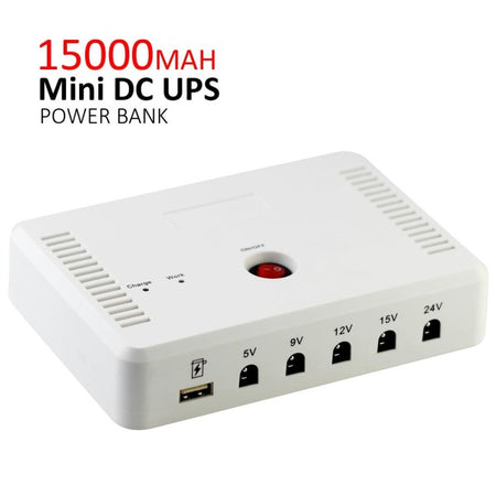 Mini Ups Portatile Ricaricabile Q-up600 15000mah Per Modem Internet Router Cctv