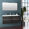 Mobile Bagno 120cm Sospeso Con Quattro Cassetti Lavabo Doppia Vasca Specchio E Doppia Lampada Casa e cucina/Bagno/Mobili da bagno/Mobiletti con lavabo Shopbagno.it - Roma, Commerciovirtuoso.it