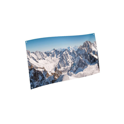 Poster in tessuto Summit di montagna per villaggi Natalizi Casa e cucina/Decorazioni per interni/Addobbi e decorazioni per ricorrenze/Decorazioni natalizie/Oggettistica MagiediNatale.it - Altamura, Commerciovirtuoso.it