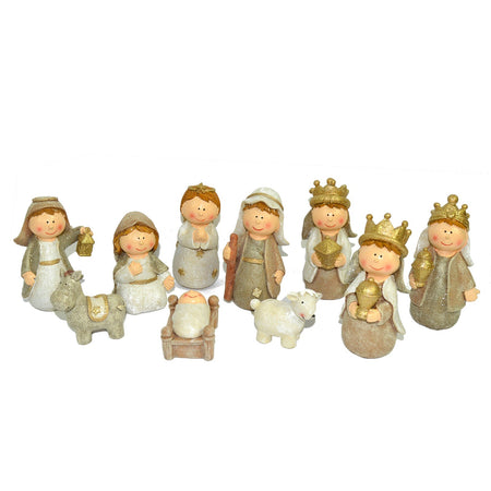 Natività Stilizzata con re magi "Tipo Thun" presepe in poliresina 10 soggetti h 11 cm Casa e cucina/Decorazioni per interni/Addobbi e decorazioni per ricorrenze/Decorazioni natalizie/Presepi/Statuine e fondali per il presepe MagiediNatale.it - Altamura, Commerciovirtuoso.it