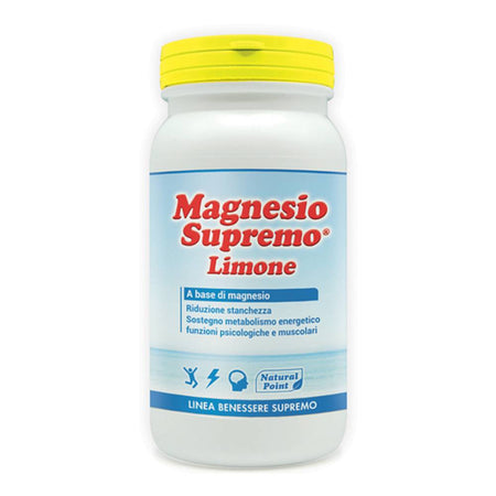 Naturalpointsrl Magnesio Supremo Limone 150G Salute e cura della persona/Vitamine minerali e integratori/Singole vitamine/Multivitamine FarmaFabs - Ercolano, Commerciovirtuoso.it
