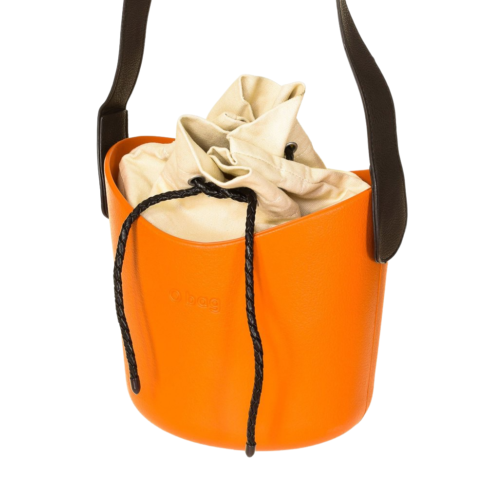 O Bag Secchiello Borsa Donna Scocca Arancione Sacca Beige Borsa a Spalla  con Tracolla Arancione - commercioVirtuoso.it