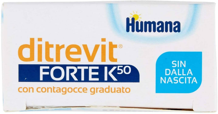 Humana Ditrevit Forte K50 Integratore Alimentare per Bambini - 15 ml con Vitamine D E K e DHA Integratore Alimentare Vitamine Sanitaria Gioia del Bimbo - Villa San Giovanni, Commerciovirtuoso.it