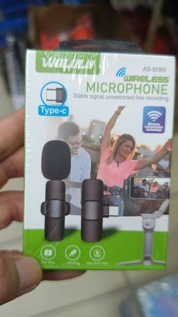 Microfono Omnidirezionale Clip Cravatta Bavero Wireless Usb Smartphone