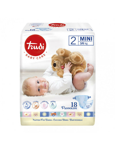 6x Trudi Pannolini Dry Fit Baby Care Pannolini Morbidi Per Bambini Prezzo Per 6 Confezioni