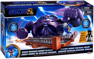 Sonic The Hedgehog- Sonic Movie Battaglia Finale Giant Eggman Robot Playset Personaggi, Colore Blu, 412734, 3+ Anni