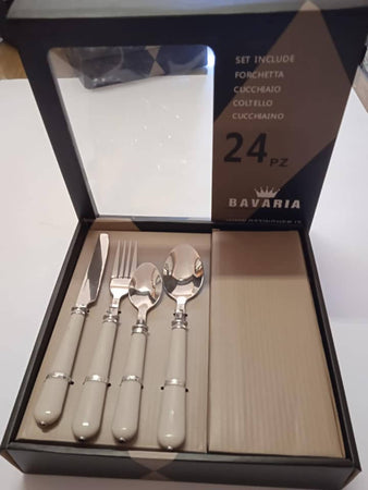 Buyer Star Kings - Set di posate da 16 pezzi, in acciaio inox color oro rosa, set di posate da tavola, coltelli, forchette e cucchiai, per 4 pezzi Buyer Star Kings - Set di posate da 16 pezzi, in acciaio inox color oro rosa, set di posate da tavola, coltelli, forchette e cucchiai, per 4 pezzi