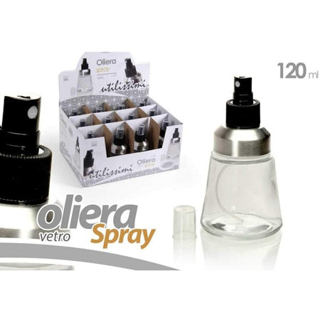 Oliera Spray 120 Ml Bottiglia Spruzzatore Olio Vetro Condimento Insalata 813122