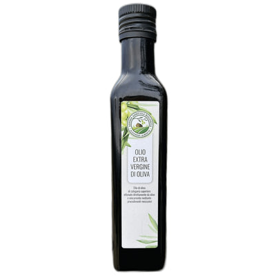 Olio Extravergine D'oliva In Vetro 100% Italiano Blend Di Varietà Del Piceno 40% Leccino - 20% Frantoio - 20% Sargano 10% Coroncina 10% Carboncella