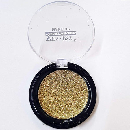 Ombretto Crema Glitter Oro N01 Gel Luminoso Brillante Lunga Durata 1.7g Make Up
