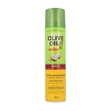 ORS OLIVE OIL WITH COCONUT OIL EXTRA NOURISHING SHEEN SPRAY HAIR BRILLIANCE WITH NATURAL HEALTHY SHEEN 240ML PER CAPELLI