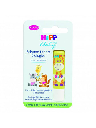 HIPP Balsamo Labbra Biologico senza profumo Burro Cacao Bambini con Olio di Mandorle Bio Cura della Persona Sanitaria Gioia del Bimbo - Villa San Giovanni, Commerciovirtuoso.it