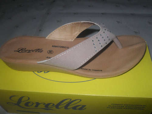 art. 1419-53 LORELLA infradito donna sandalo infradito in pelle colori nero o beige scarpe donna L'Orchidea - Siderno, Commerciovirtuoso.it