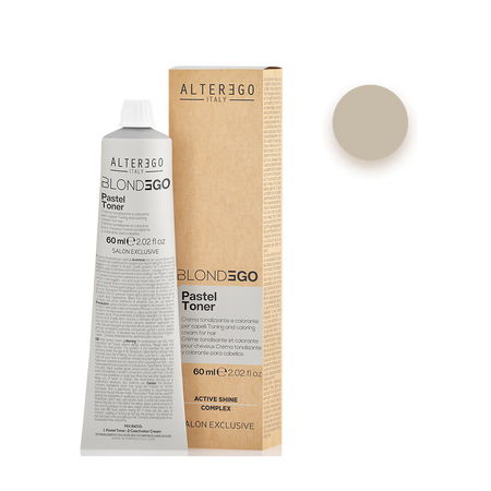 Alterego Blondego Pastel Toner 60 Ml, Crema Tonalizzante Ideale Per Capelli Biondi, Decolorati O Schiariti.