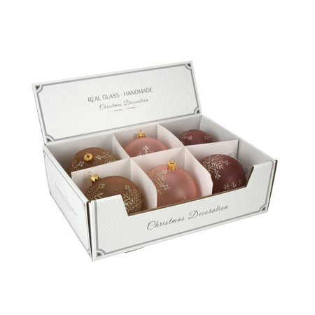 Palline per albero di natale in vetro Rosa Glitter "Snowflake" Tinta Unita Casa e cucina/Decorazioni per interni/Addobbi e decorazioni per ricorrenze/Decorazioni natalizie/Addobbi e decorazioni/Palle e palline MagiediNatale.it - Altamura, Commerciovirtuoso.it