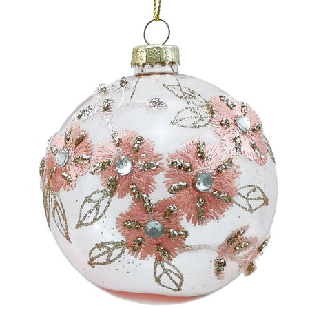 Palline in vetro "Con Fiori Rosa" per albero di Natale moderno ed elegante 9 sfere da ø 10 cm Casa e cucina/Decorazioni per interni/Addobbi e decorazioni per ricorrenze/Decorazioni natalizie/Addobbi e decorazioni/Palle e palline MagiediNatale.it - Altamura, Commerciovirtuoso.it