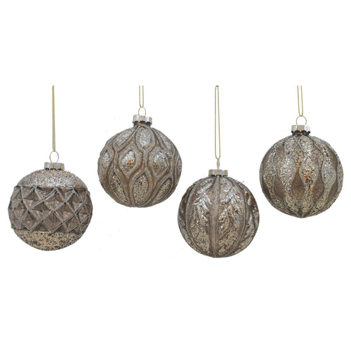 Palline in vetro Champagne e Grigio per albero di Natale moderno 9 sfere da ø 10 cm Casa e cucina/Decorazioni per interni/Addobbi e decorazioni per ricorrenze/Decorazioni natalizie/Addobbi e decorazioni/Palle e palline MagiediNatale.it - Altamura, Commerciovirtuoso.it