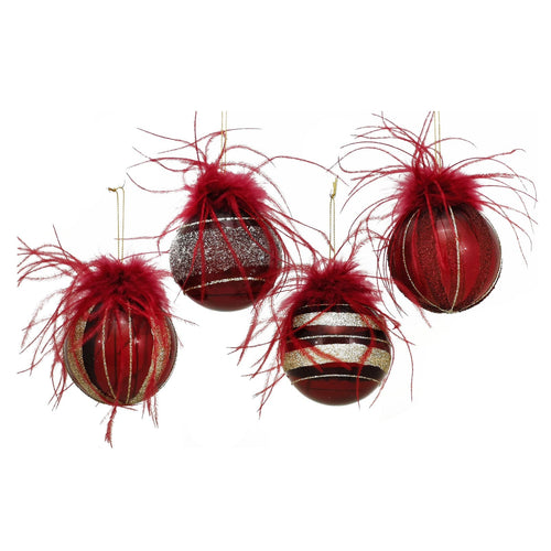 Palline in vetro Bordeaux con festoni per albero di Natale moderno Casa e cucina/Decorazioni per interni/Addobbi e decorazioni per ricorrenze/Decorazioni natalizie/Addobbi e decorazioni/Palle e palline MagiediNatale.it - Altamura, Commerciovirtuoso.it