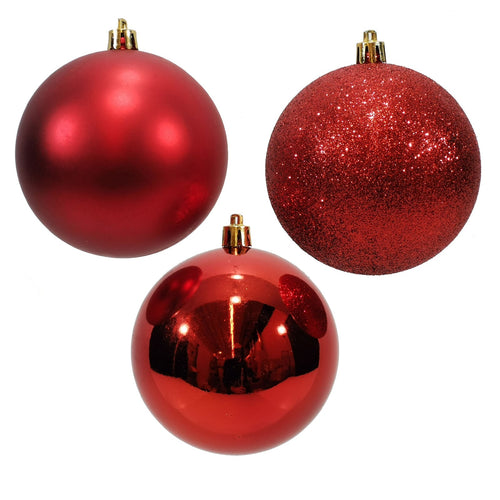 Palline in plastica Mix Rosso tinta unita per albero di Natale 12 sfere da ø 8 cm Casa e cucina/Decorazioni per interni/Addobbi e decorazioni per ricorrenze/Decorazioni natalizie/Addobbi e decorazioni/Palle e palline MagiediNatale.it - Altamura, Commerciovirtuoso.it