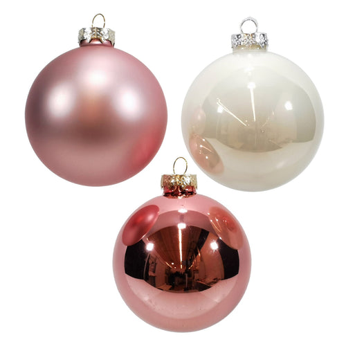 Palline in vetro Mix Rosa tinta unita per albero di Natale moderno Casa e cucina/Decorazioni per interni/Addobbi e decorazioni per ricorrenze/Decorazioni natalizie/Addobbi e decorazioni/Palle e palline MagiediNatale.it - Altamura, Commerciovirtuoso.it