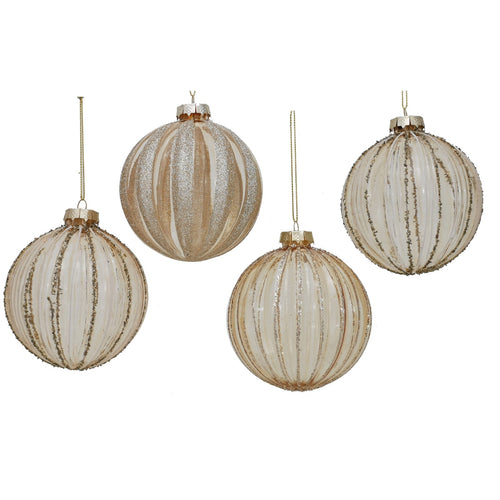 Palline in vetro Oro A Strisce per albero di Natale moderno 9 sfere da ø 10 cm Casa e cucina/Decorazioni per interni/Addobbi e decorazioni per ricorrenze/Decorazioni natalizie/Addobbi e decorazioni/Palle e palline MagiediNatale.it - Altamura, Commerciovirtuoso.it