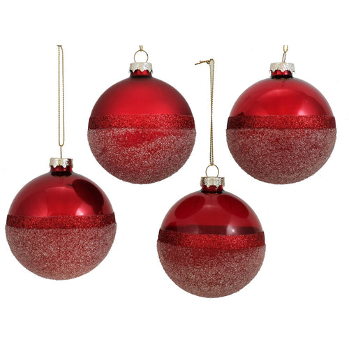 Palline in vetro Rosso per albero di Natale moderno ed elegante Casa e cucina/Decorazioni per interni/Addobbi e decorazioni per ricorrenze/Decorazioni natalizie/Addobbi e decorazioni/Palle e palline MagiediNatale.it - Altamura, Commerciovirtuoso.it