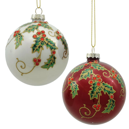 Palline in vetro "Bianco e Rosso" con ghirlanda per albero di Natale moderno Casa e cucina/Decorazioni per interni/Addobbi e decorazioni per ricorrenze/Decorazioni natalizie/Addobbi e decorazioni/Palle e palline MagiediNatale.it - Altamura, Commerciovirtuoso.it