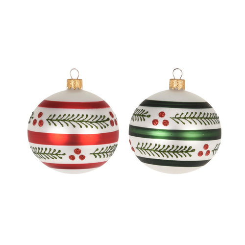 Palline per albero di natale in vetro Verde e Rosso Berries Fasciate Casa e cucina/Decorazioni per interni/Addobbi e decorazioni per ricorrenze/Decorazioni natalizie/Addobbi e decorazioni/Palle e palline MagiediNatale.it - Altamura, Commerciovirtuoso.it