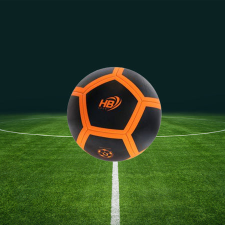 Pallone Palla Da Calcio Calcetto Nero E Arancione 21cm Partita Allenamento 06567