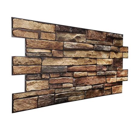 Pannelli 3D Rivestimento a parete in PVC effetto pietra,mattoni,ceramiche,  legno Realistici e isolanti.