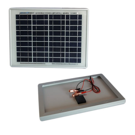 Pannello Solare Modulo Fotovoltaico 30w 30watt 12v Celle Silicio Pinze Batteria