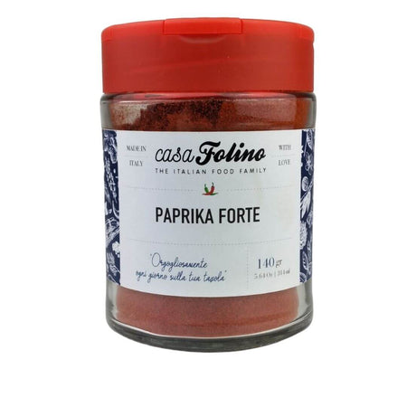 Paprika Forte 140 Gr in Vasetto Alimentari e cura della casa/Erbe aromatiche e spezie/Spezie e condimenti in polvere/Paprica CasaFolino - Lamezia Terme, Commerciovirtuoso.it