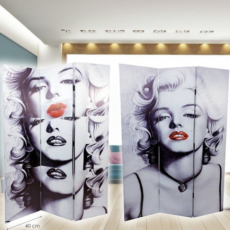 Paravento Separe Divisorio Con 3 Pannelli 180x120cm Stampa F R Marilyn Monroe