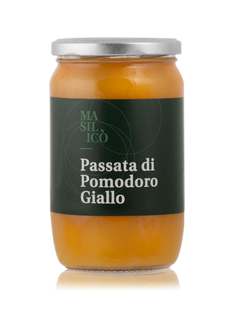 Passata di pomodoro giallo 540 g 100% Made in italy Masilicò