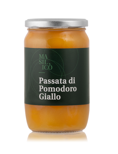 Passata di pomodoro giallo 540 g 100% Made in italy Masilicò